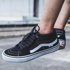 COPY - Vans Sk8-Mid Pro PopCush Black Skate Shoes Men's Size 13